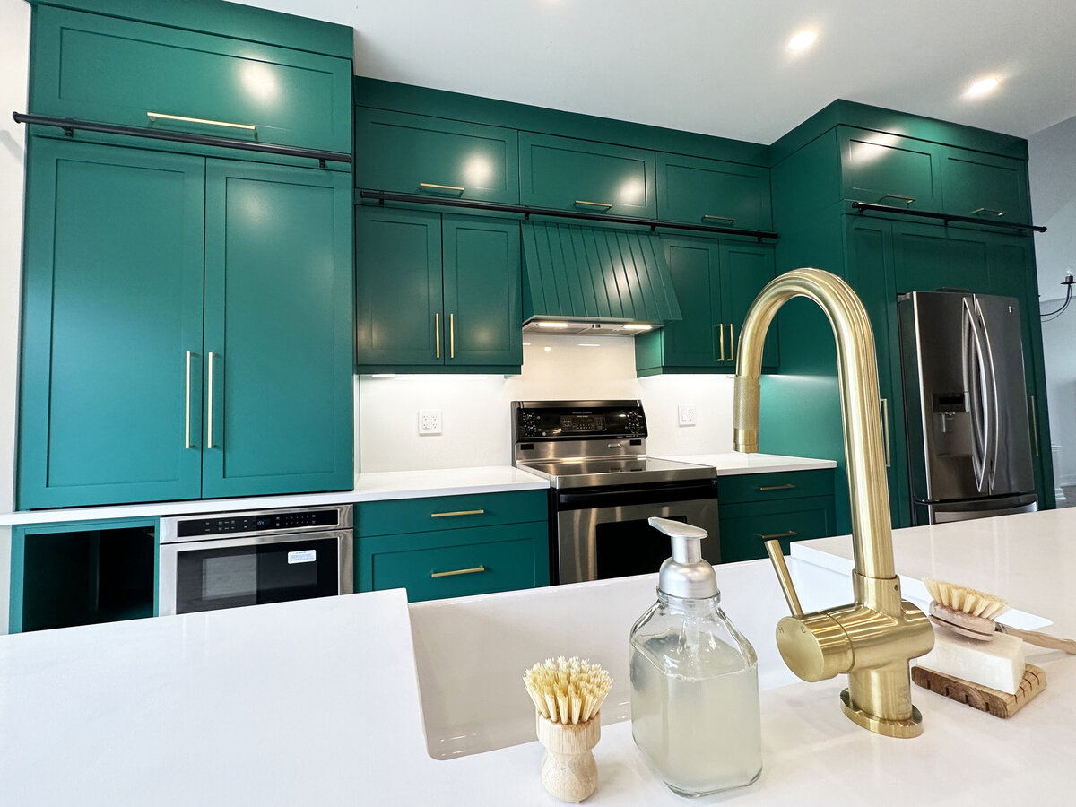 Emerald Green with Envy Kitchen Renovation Interior Design (14)