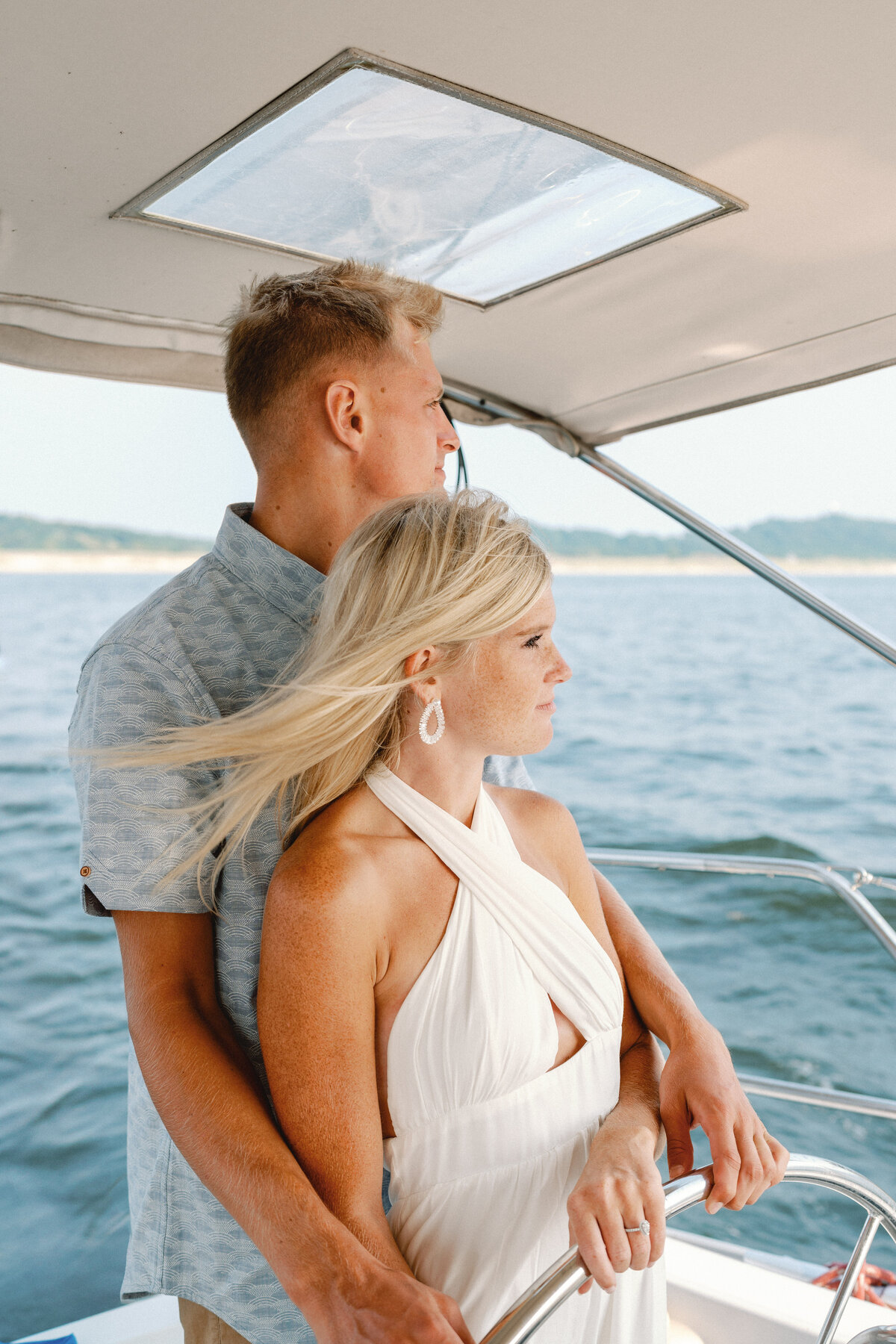 K+T Sailboat Lake Michigan Engagement Photos 2