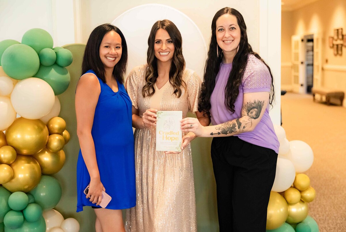 Ashley Opliger Cradled in Hope Book Launch Party, biblical book for grieving moms, miscarriage, stillbirth, infant loss, christian author (58)