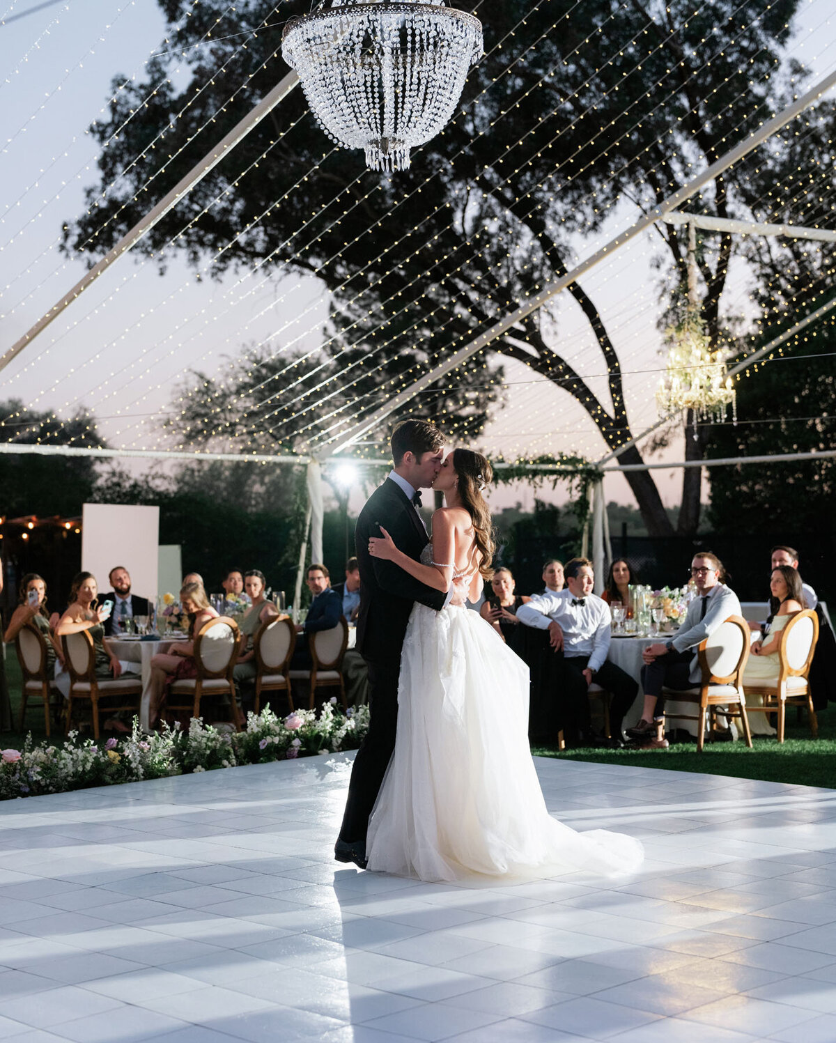 La Mariposa Tucson wedding gallery image with mountain backdrop