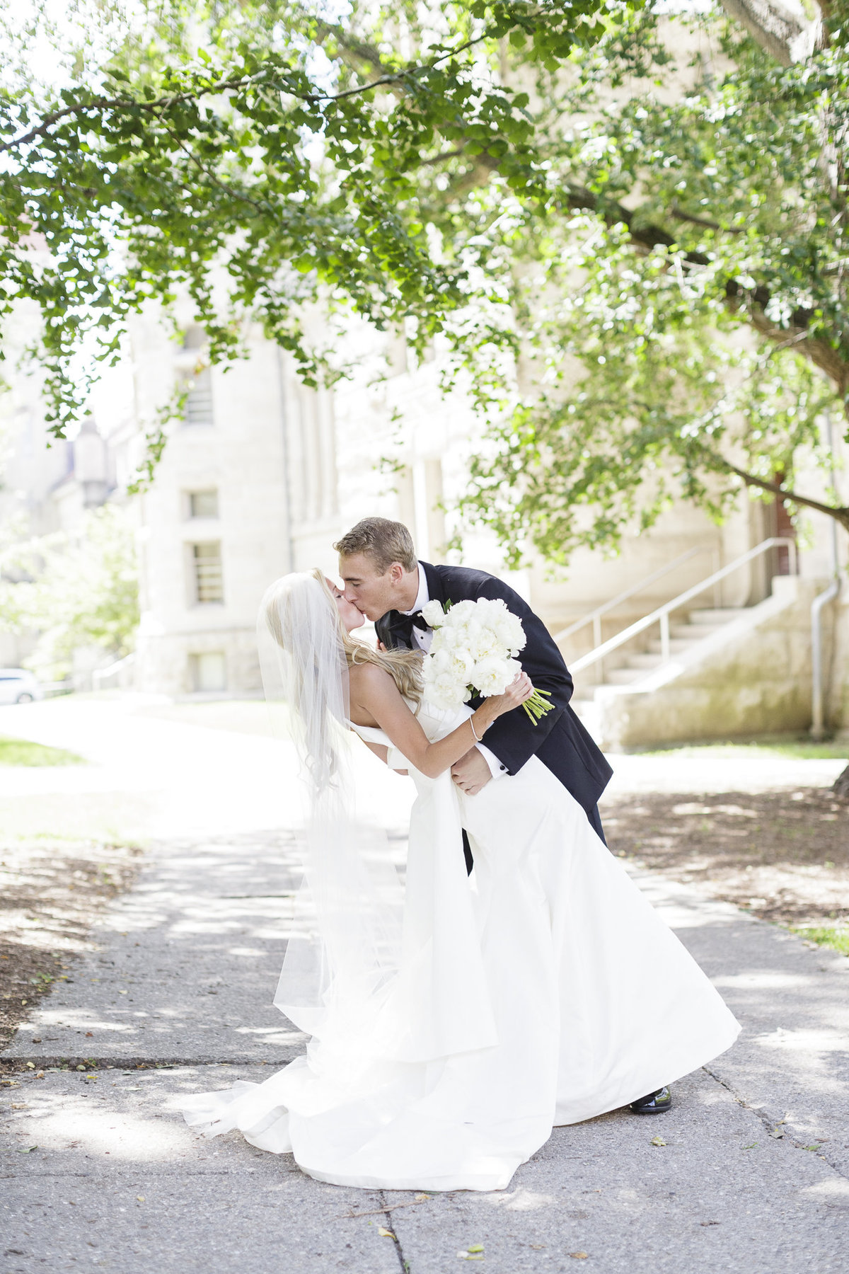 A wedding on the campus of Indiana University