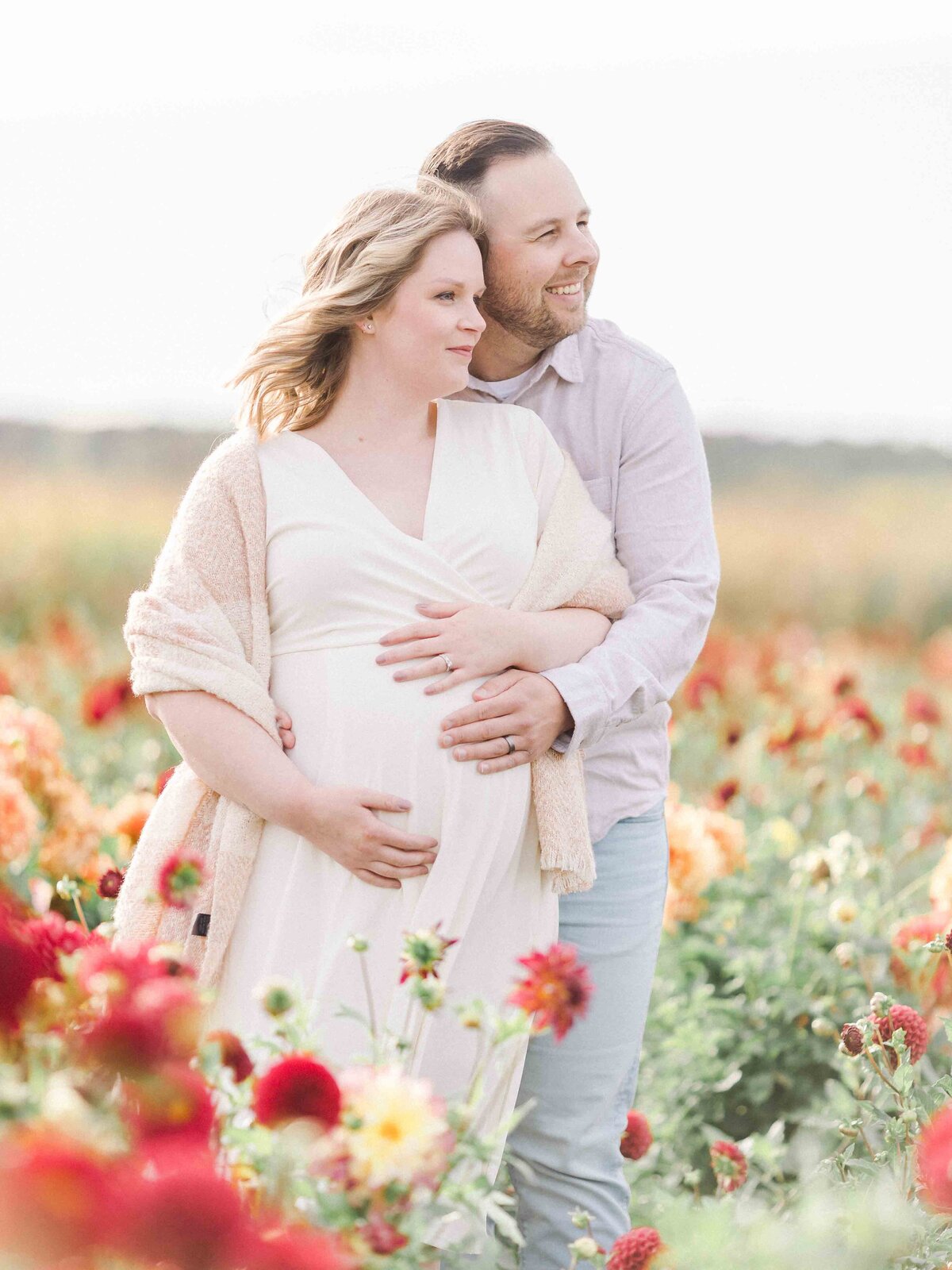 Couple Maternity Photoshoot Studio in Milton, Ontario