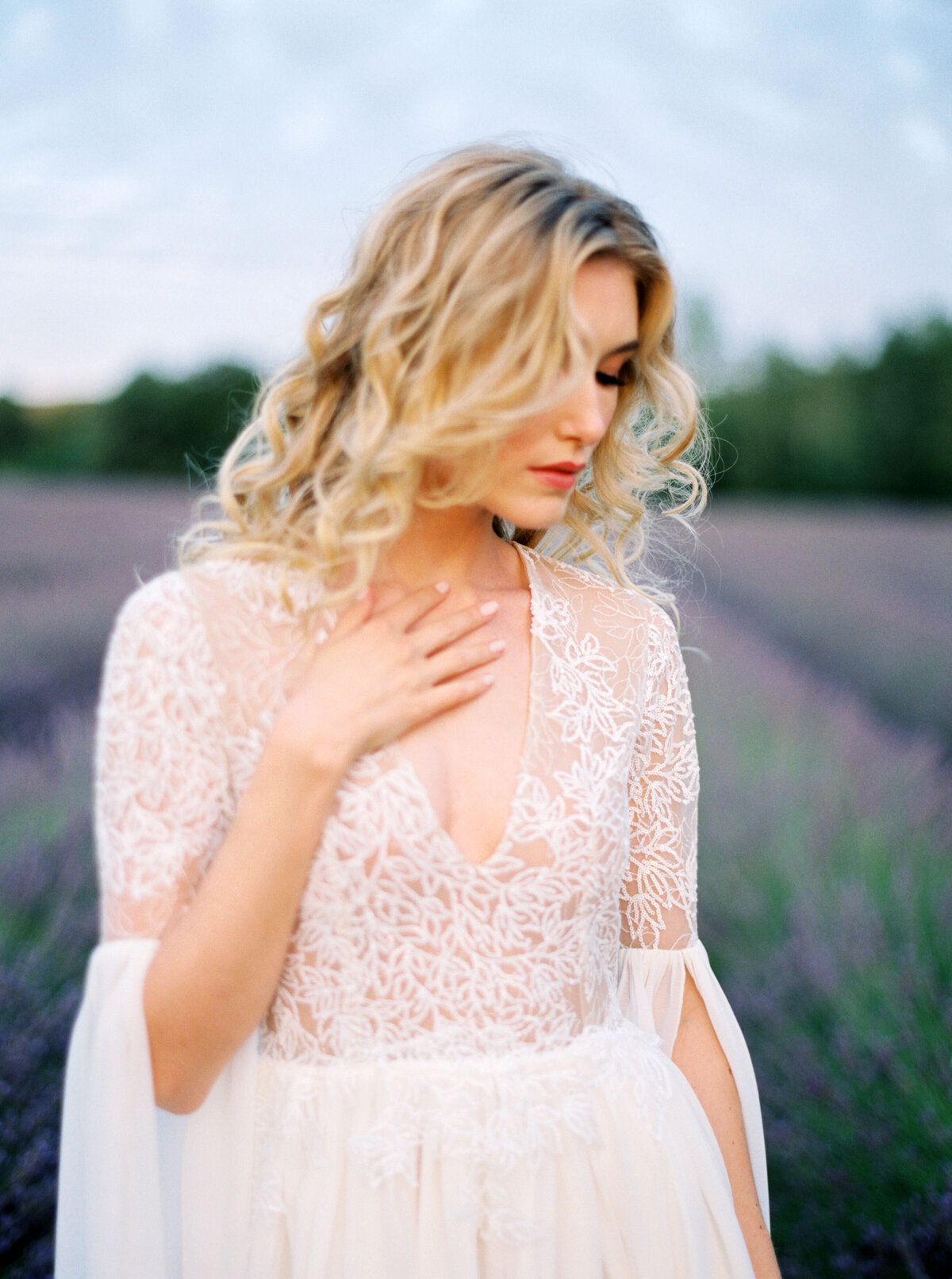 Wedding editorial at Barjac Village and Chartreuse de Valbonne in Provence, France - 17