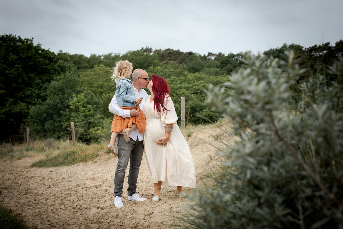 zwanger gezin zand fotografie delft