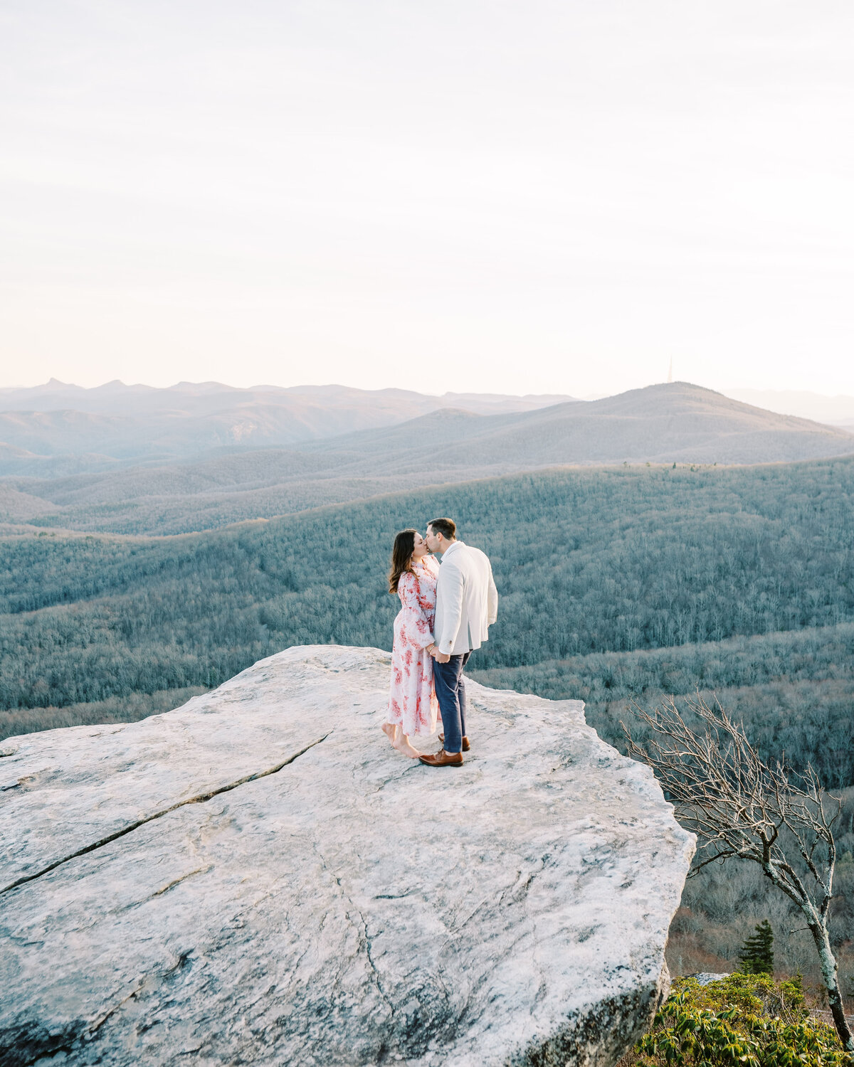 The Fourniers | Grandfather Mountain Engagement-90