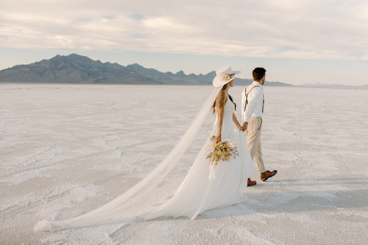 Bonneville Salt Flats Elopement | Destination Elopement Photographer