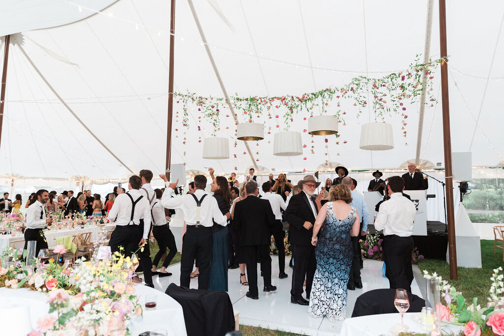large wedding tent for Colorado wedding