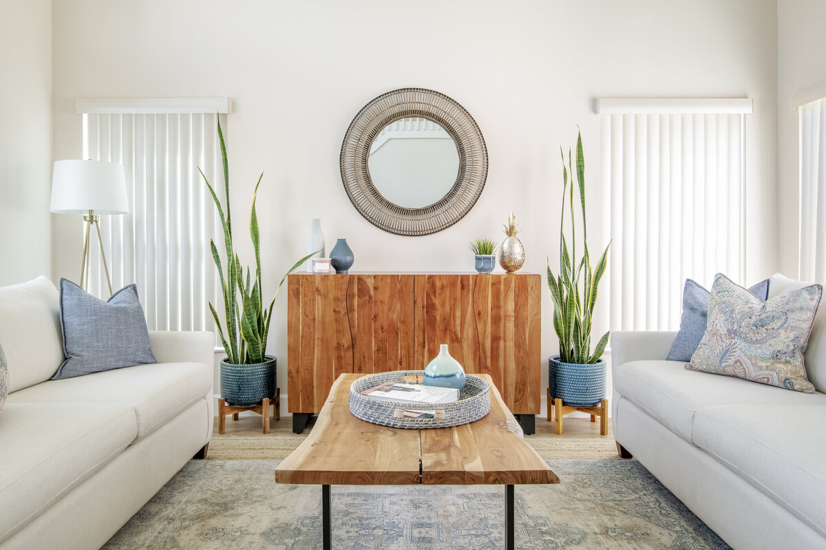 Bright Modern Farmhouse Living Room Design by S. Fl based SOL Y MAR INTERIORS