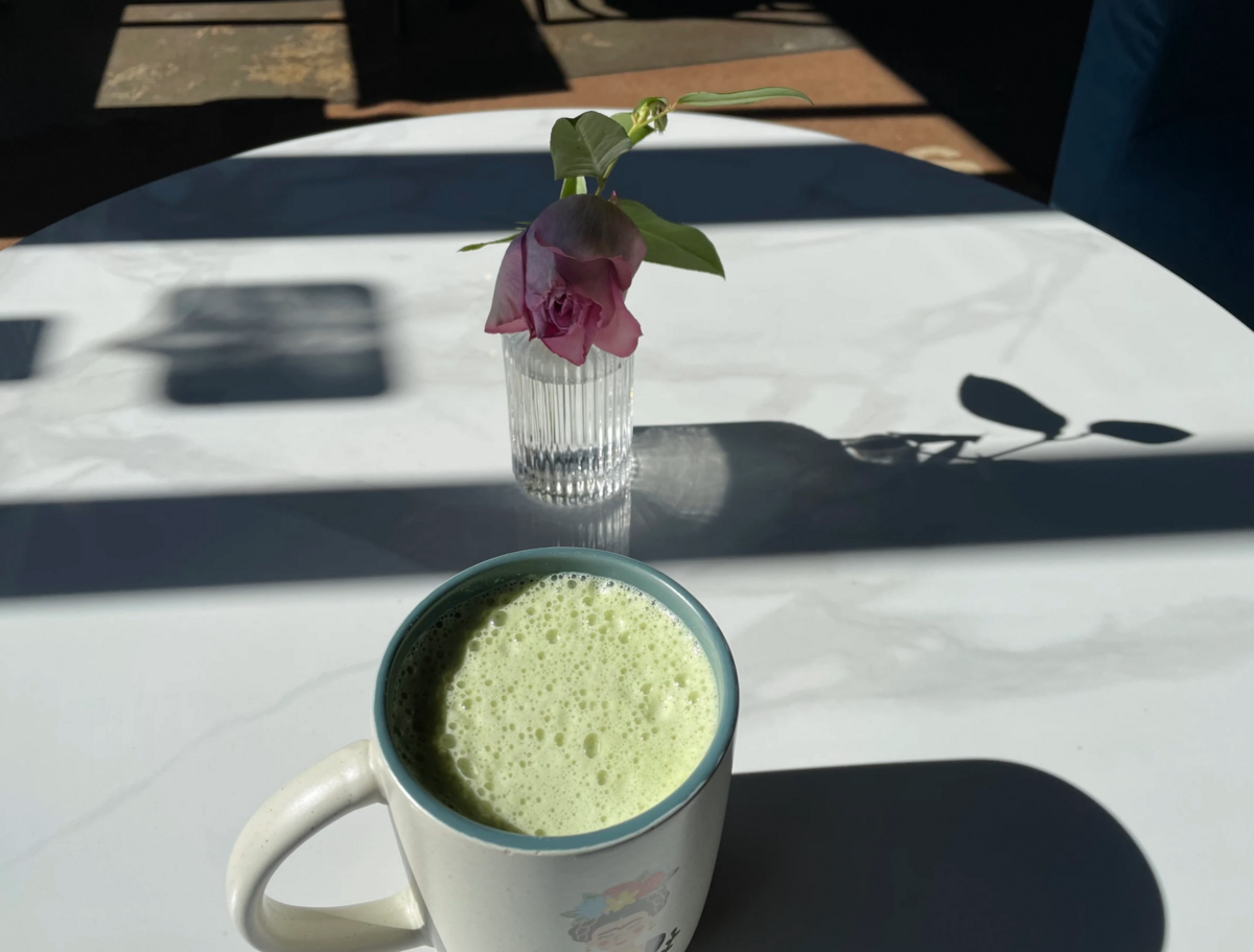 french press matcha drink regina