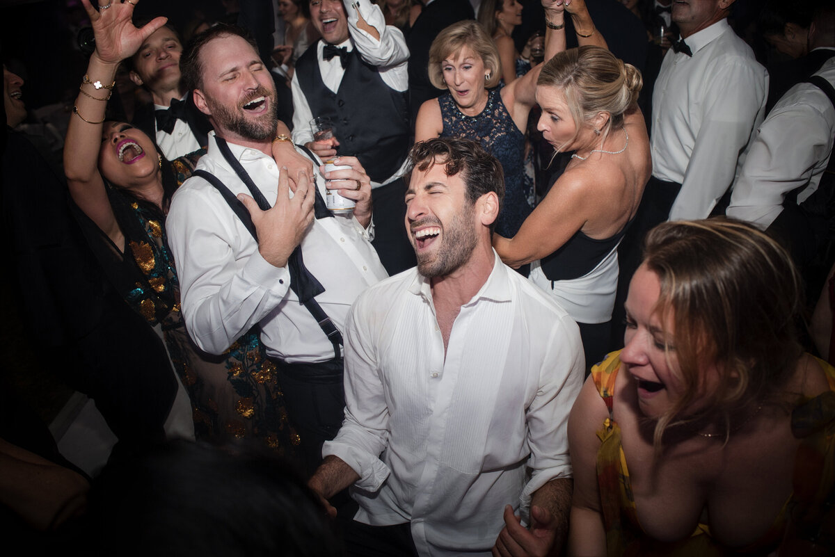 Reception dancing at a destination wedding in Vermont