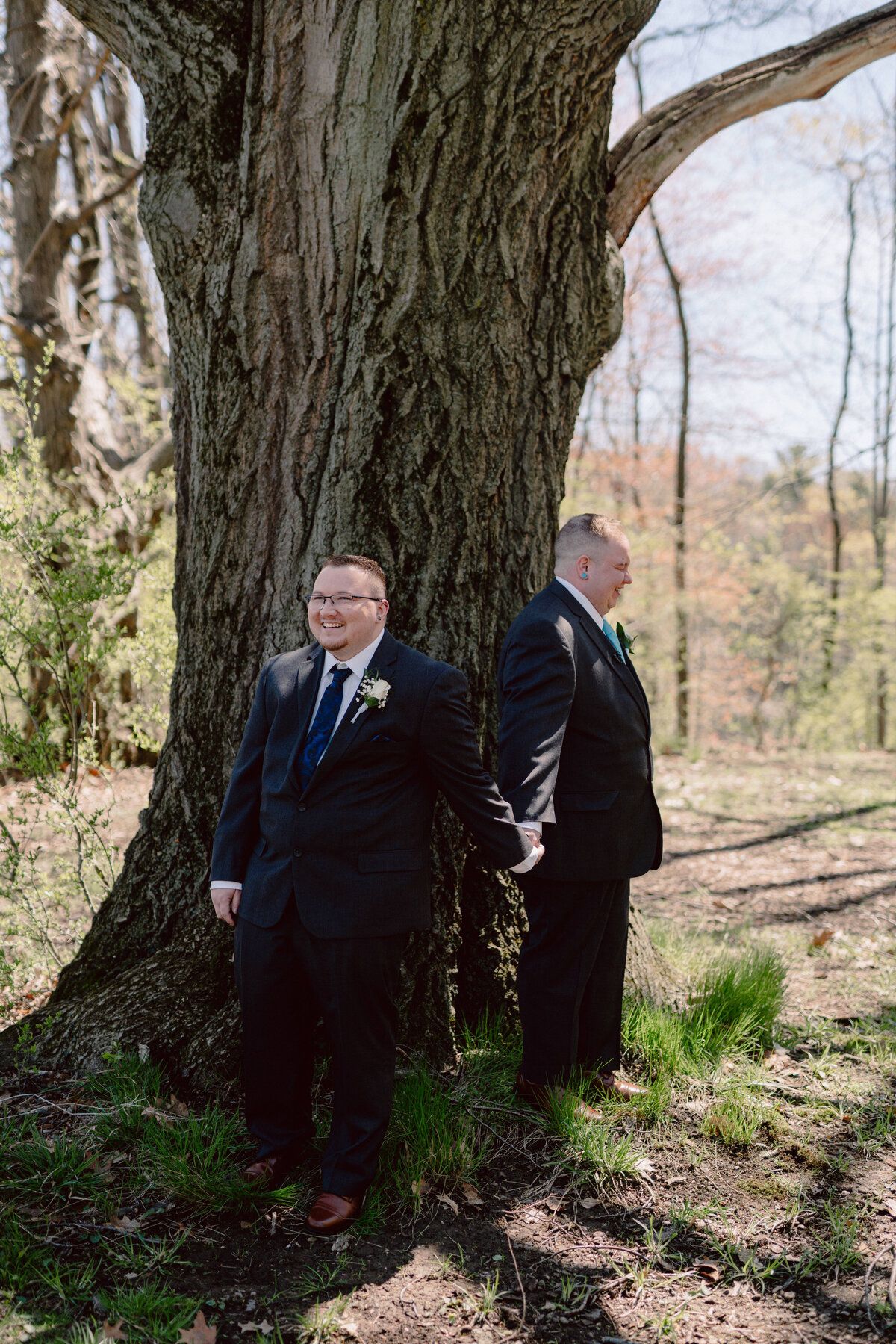 First look for a wedding in Rochester