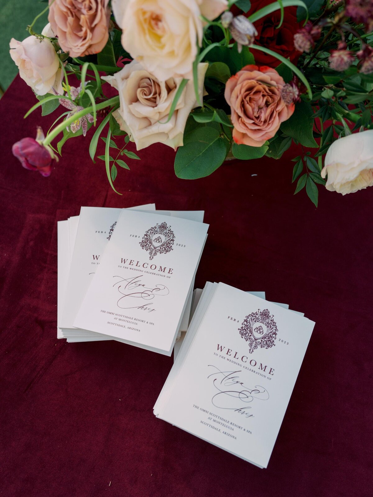 timeless-wedding-program-montelucia-arizona