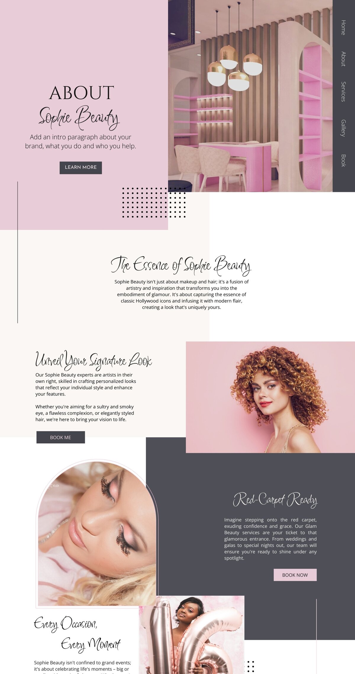 Sophie-beauty-website-template-about-page-preview