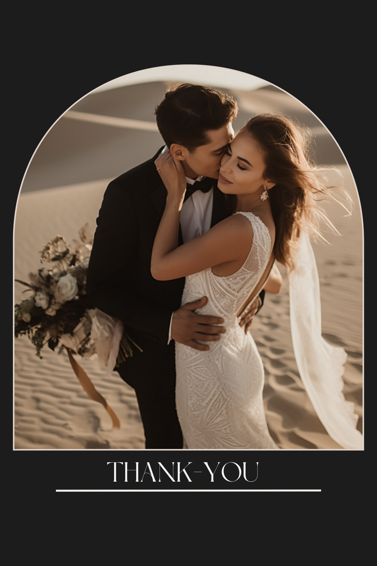 Wedding thank you card (4 × 6 in)