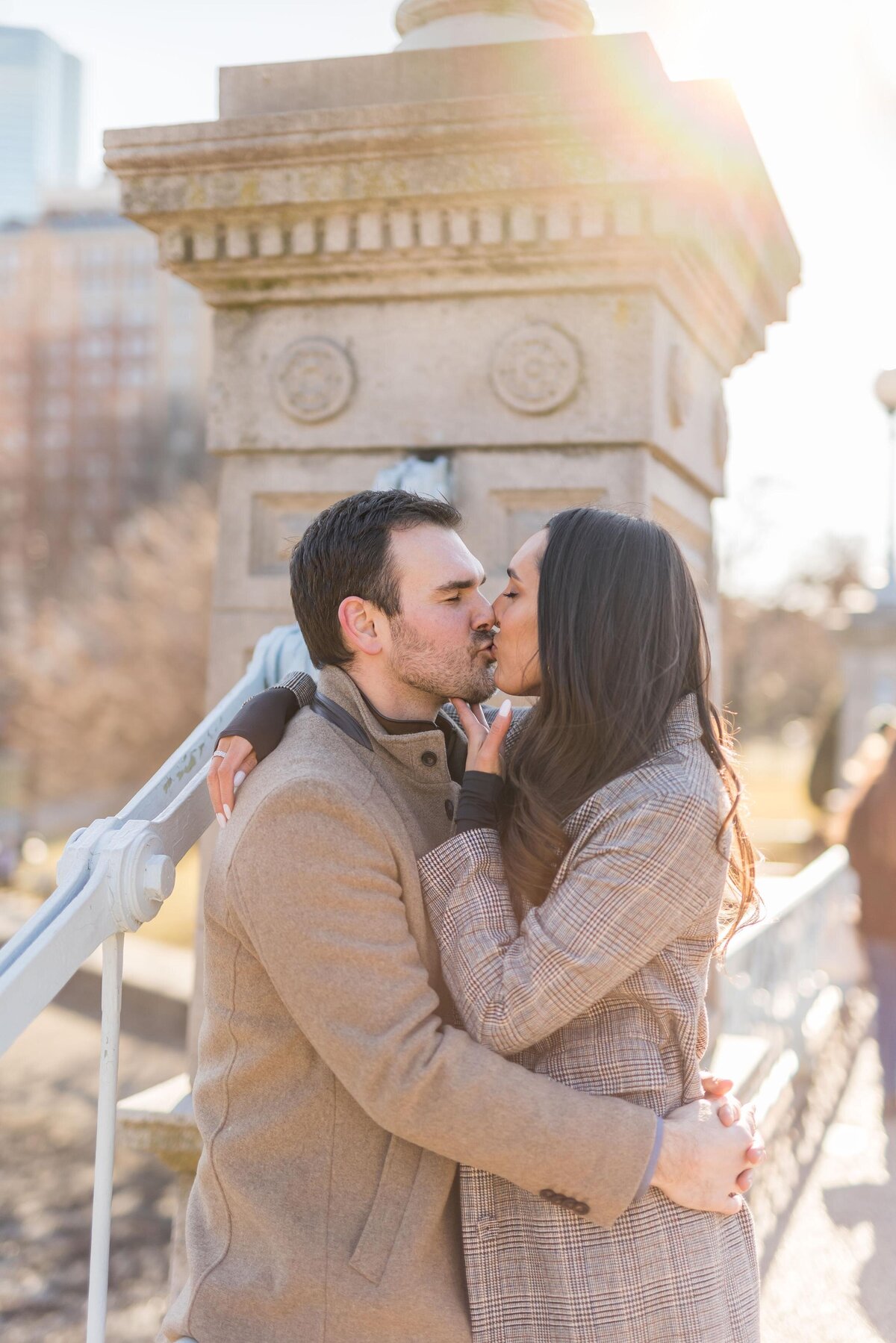 Boston wedding photographer bright joyful photos for engagement session