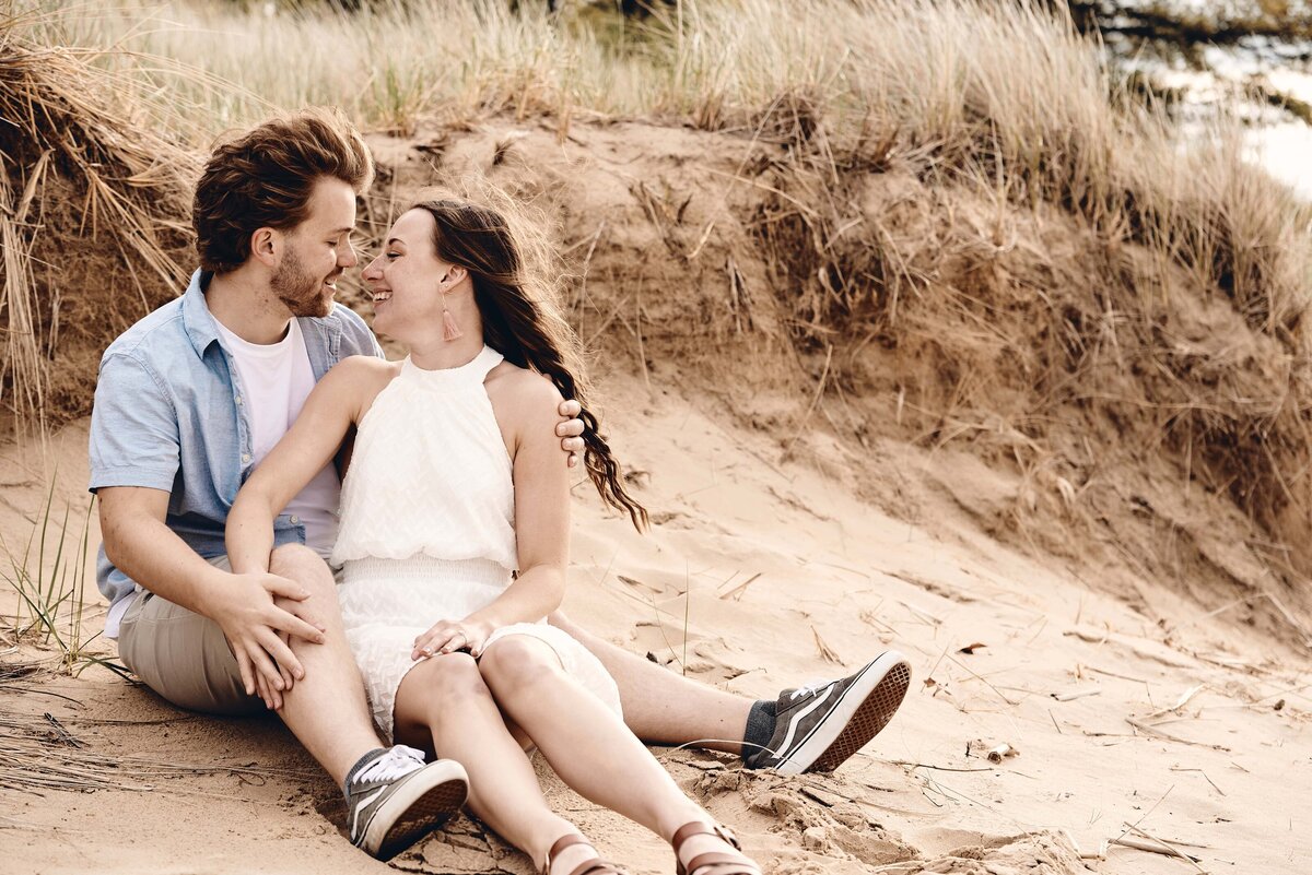 Sleeper State Park Beach Engagement Caseville, Michigan_100