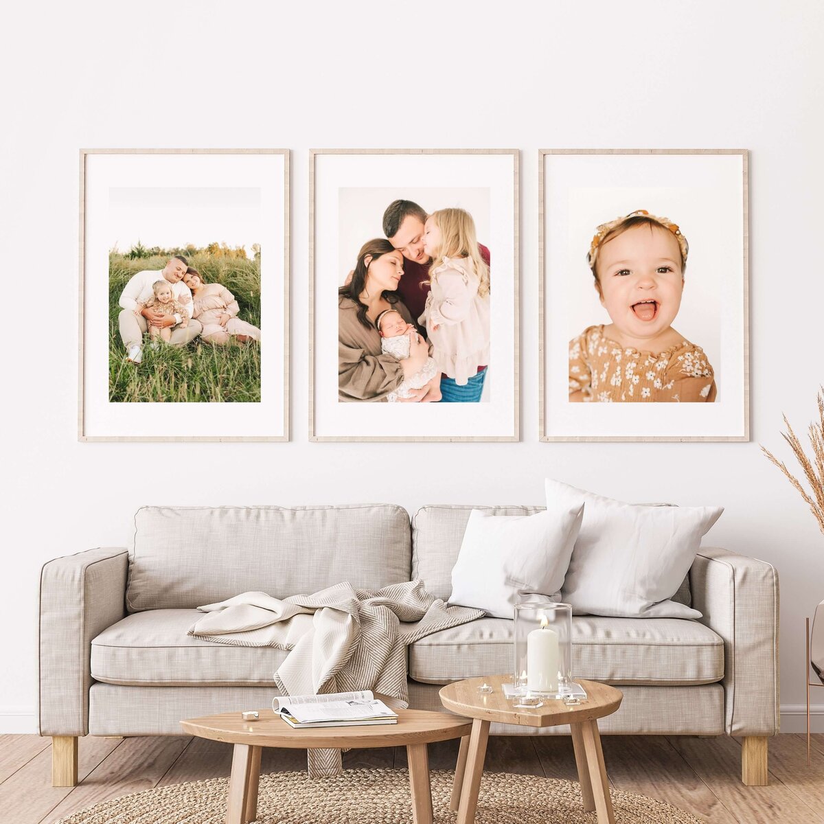 framed photos of toddler boy eating cake captured by Springfield MO kids photographer Jessica Kennedy of The XO Photogrpahy