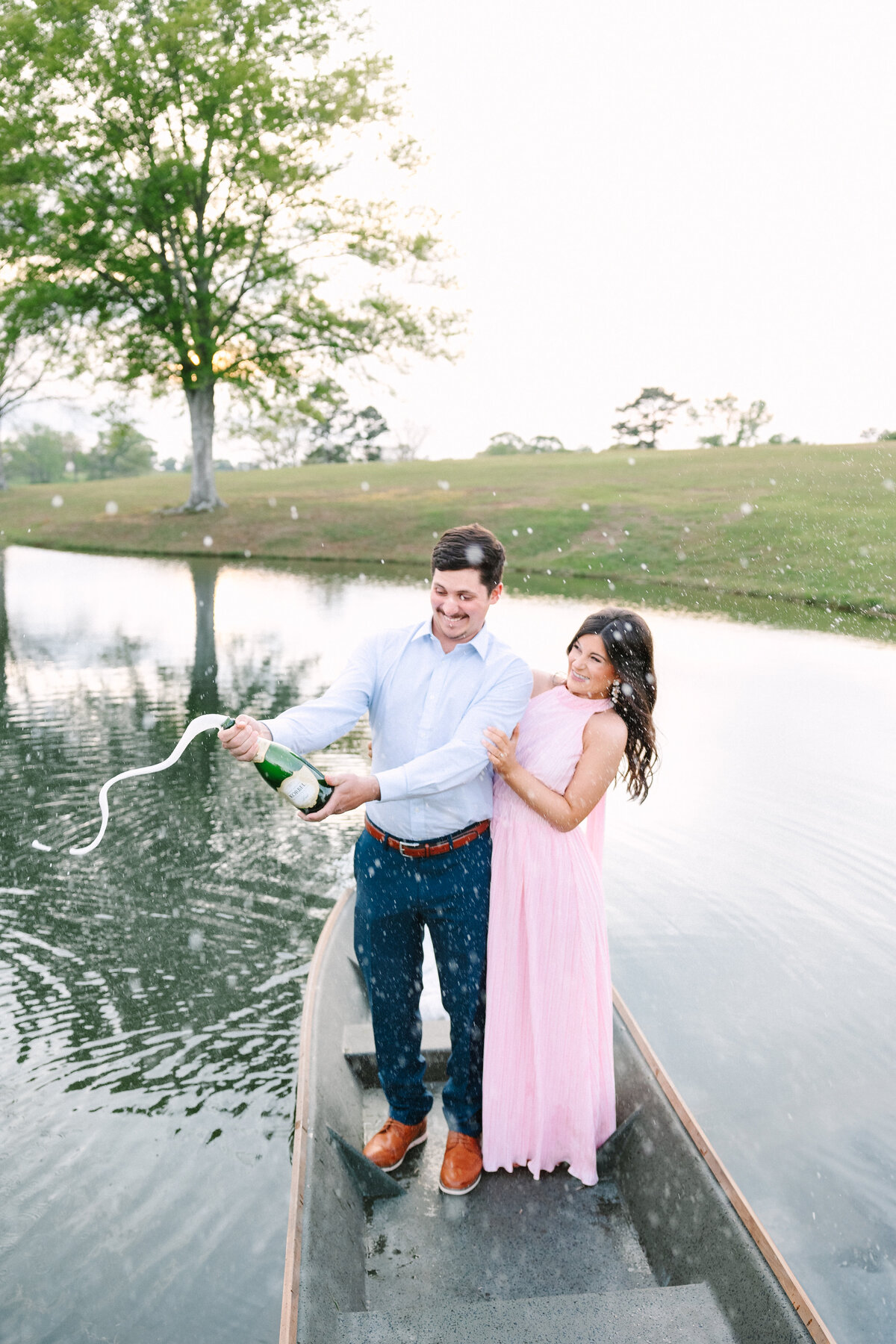 Louisiana Engagements Canoe Photographer
