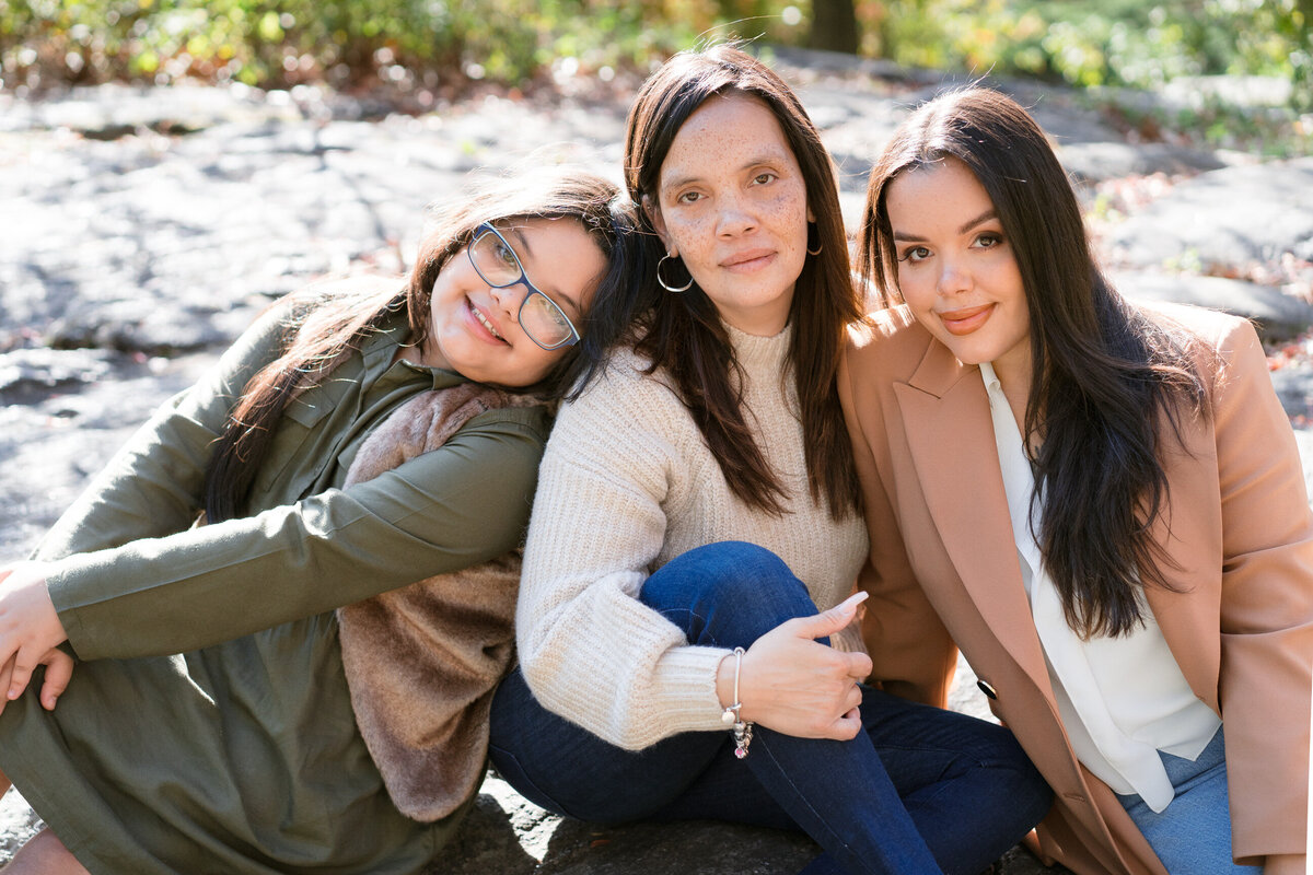 family smiling