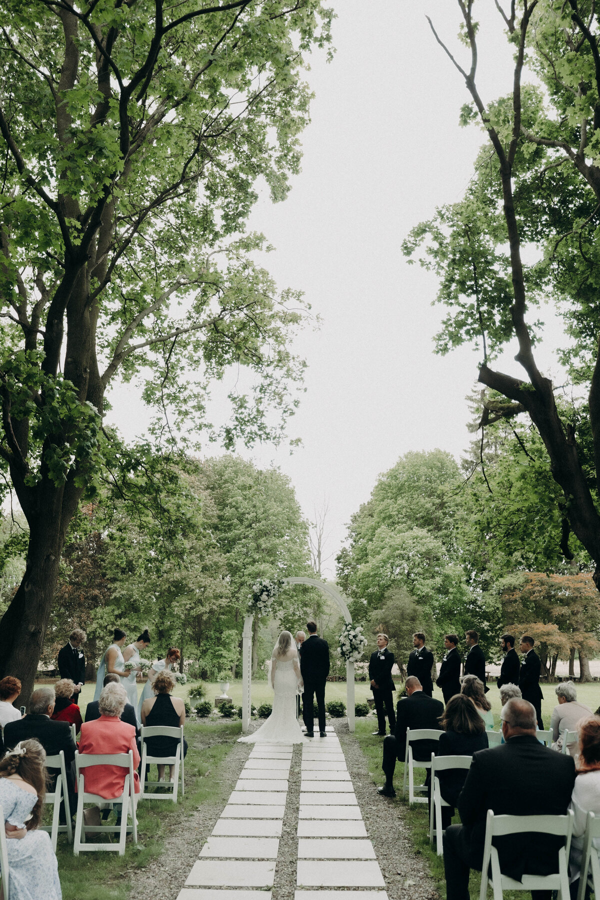 ceremony photography spring wedding hillcrest estate western new york 