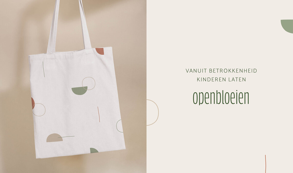 Bedrukt tasje en missiestatement