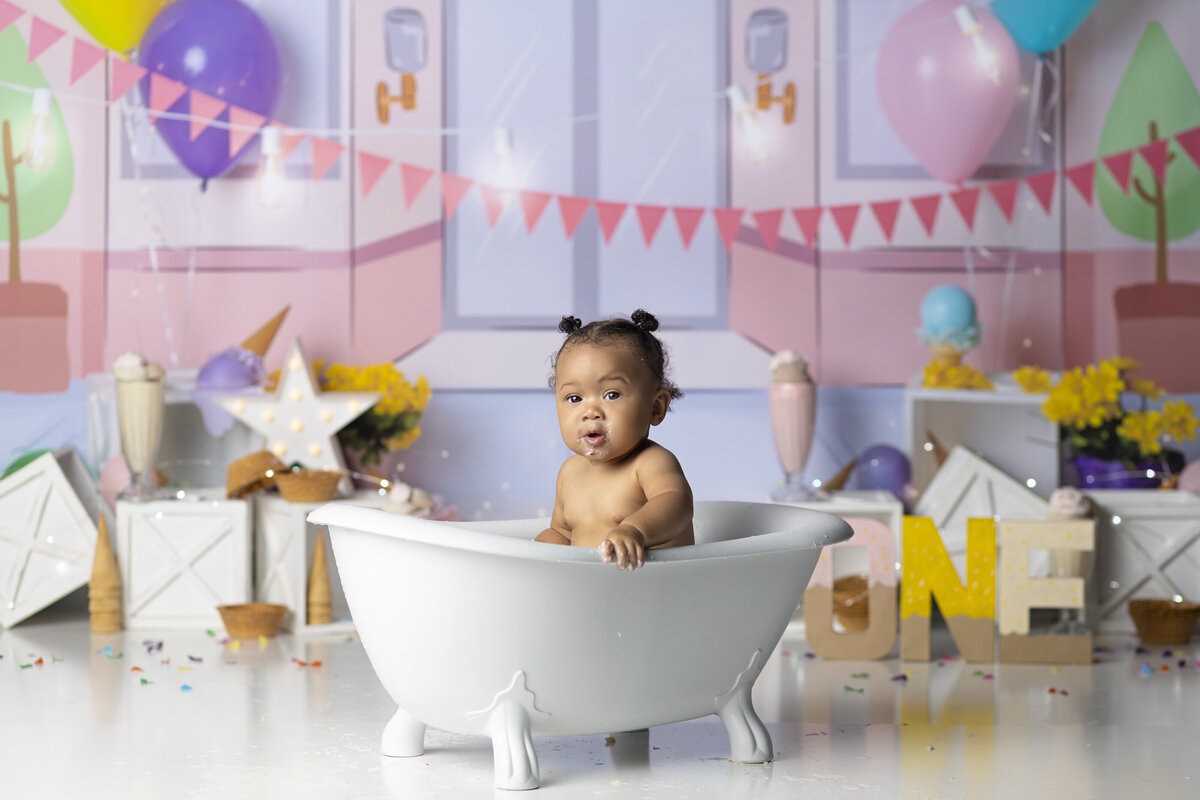 cake smash photography in Fayetteville Georgia