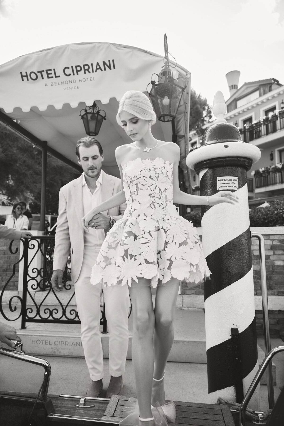 Ryan Pulock adn wife Danielle before their wedding in Venice