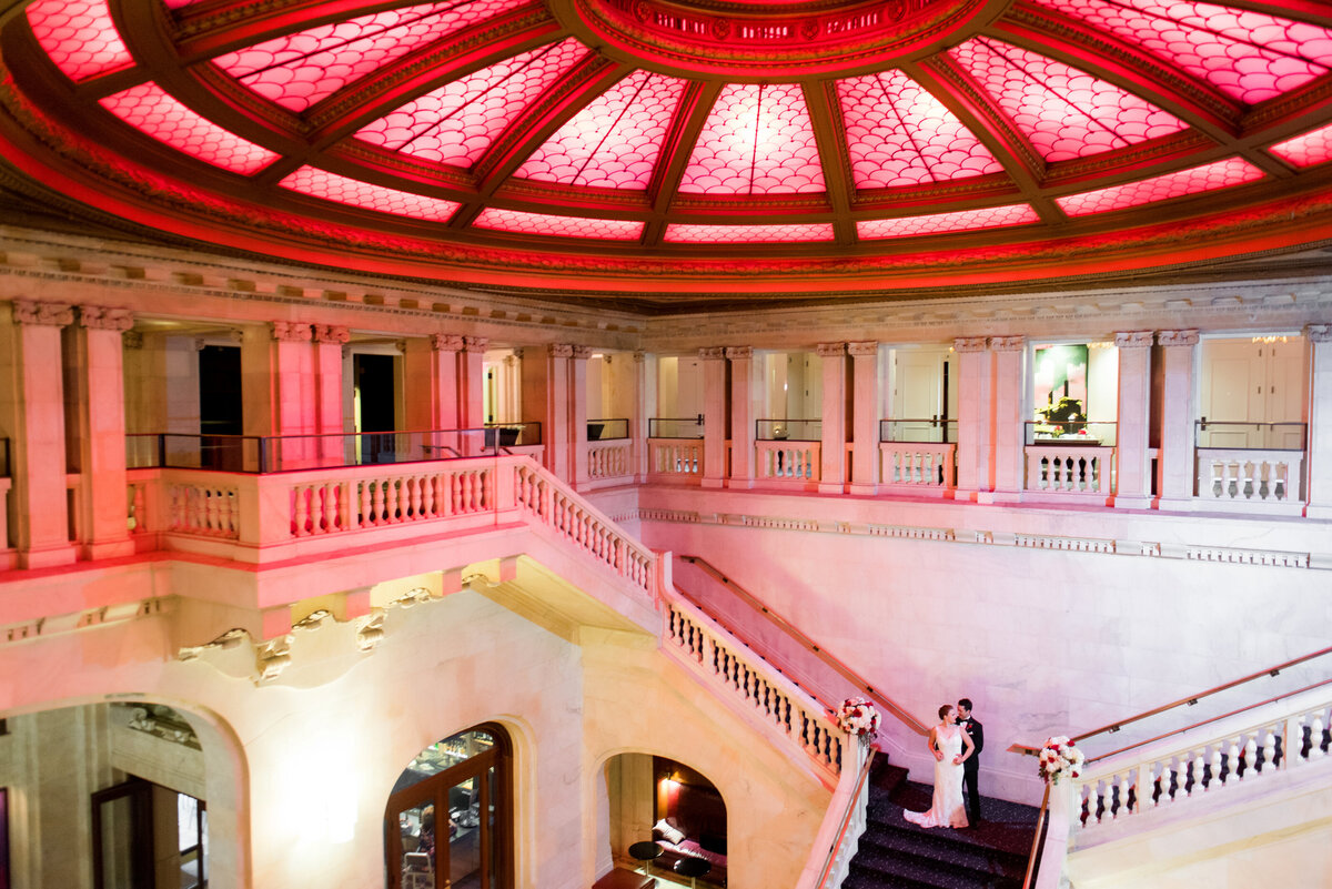 red pittsburgh wedding design