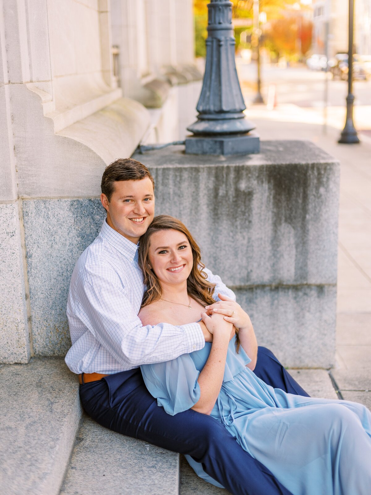Downtown Raleigh NC Fall Engagement Session_0007