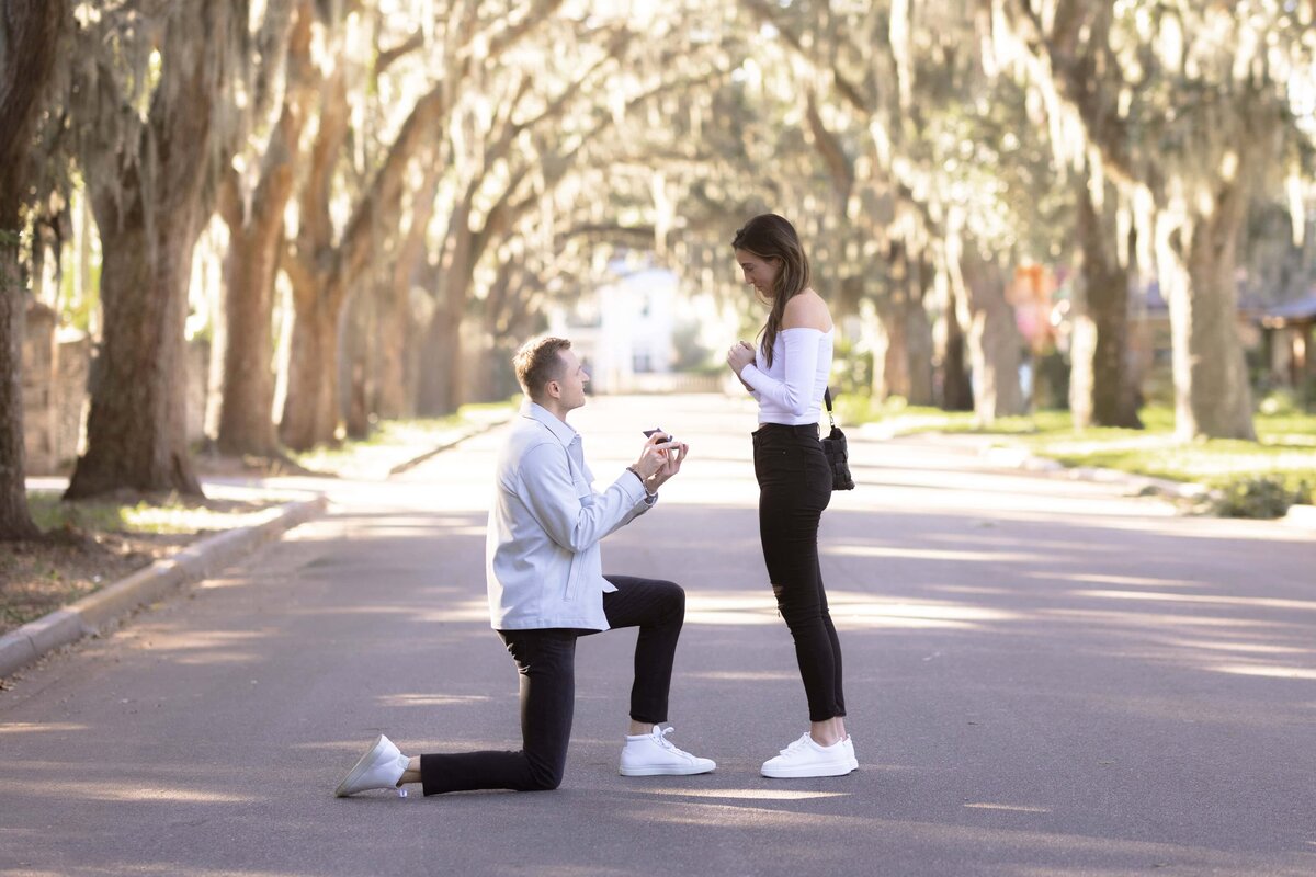 Proposal Photo in St. Augustine by Phavy Photography | Florida Proposal Photographer