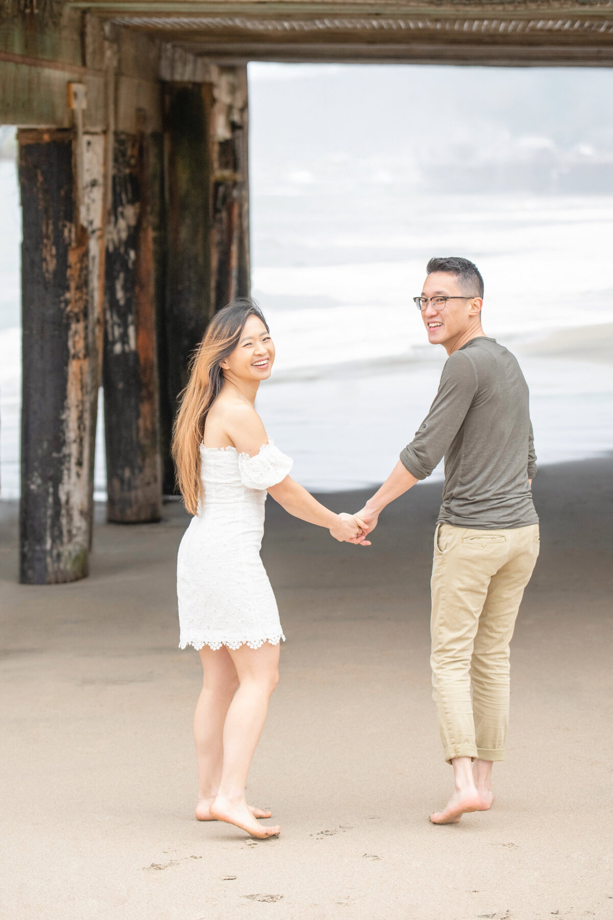 Wallace & Cera _ Engagement Portraits_ Santa Cruz Boardwalk & Beach_20