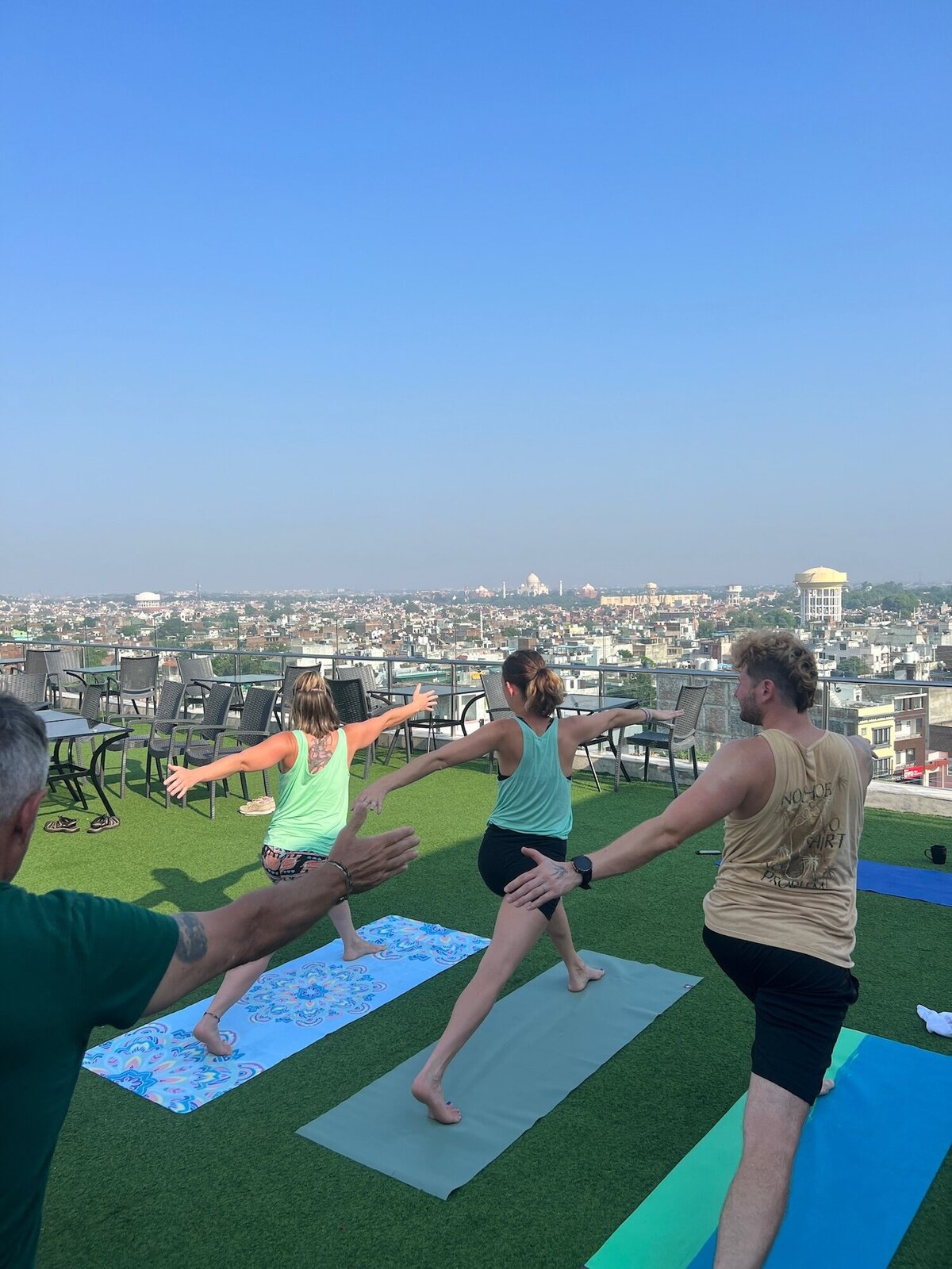 rooftop taj mahal yoga