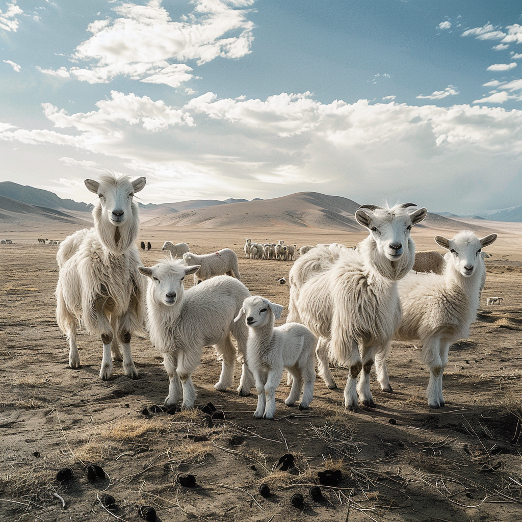 cashmere goat family