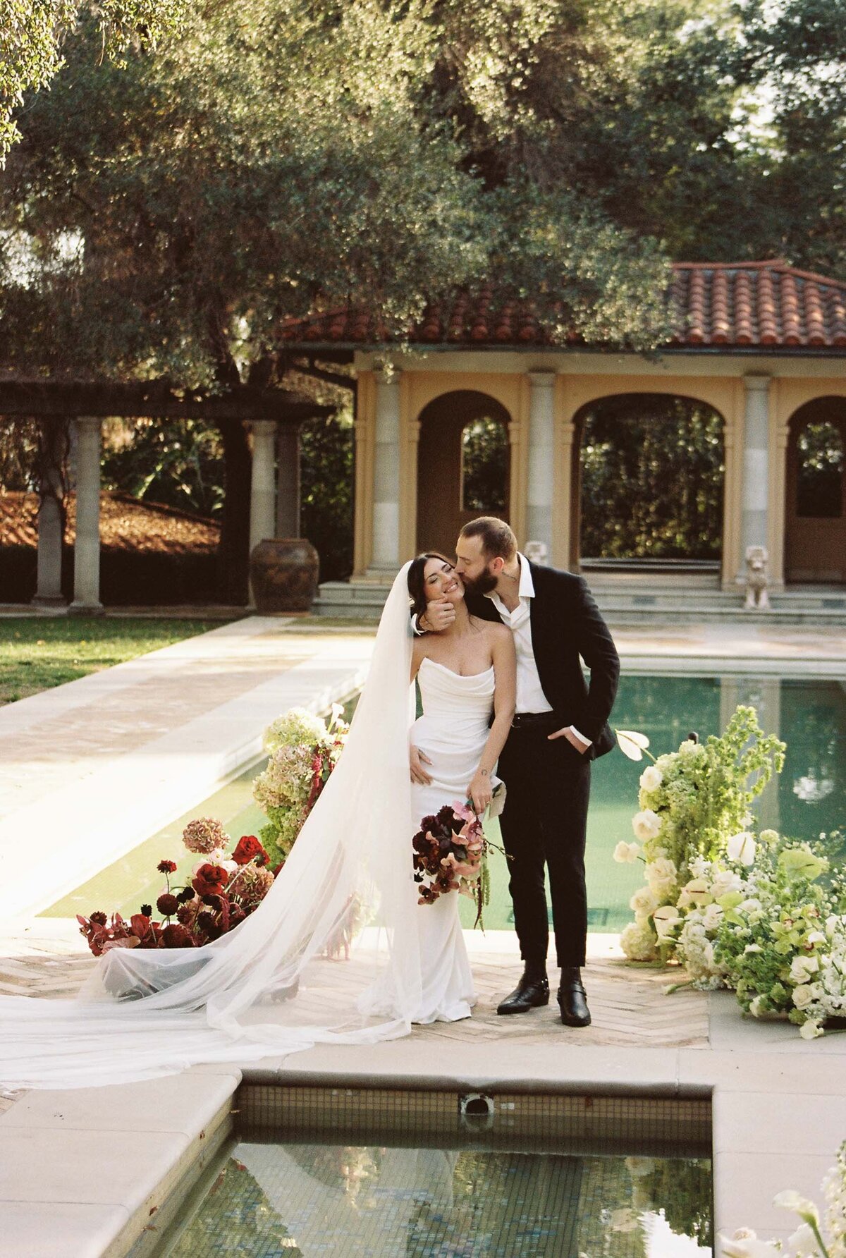 Wedding portraits on film in California