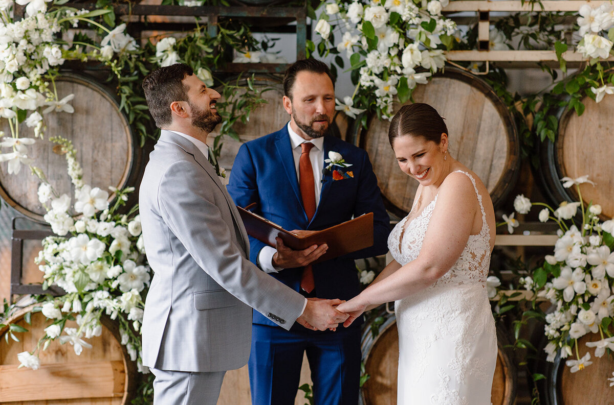wedding ceremony coopers hall