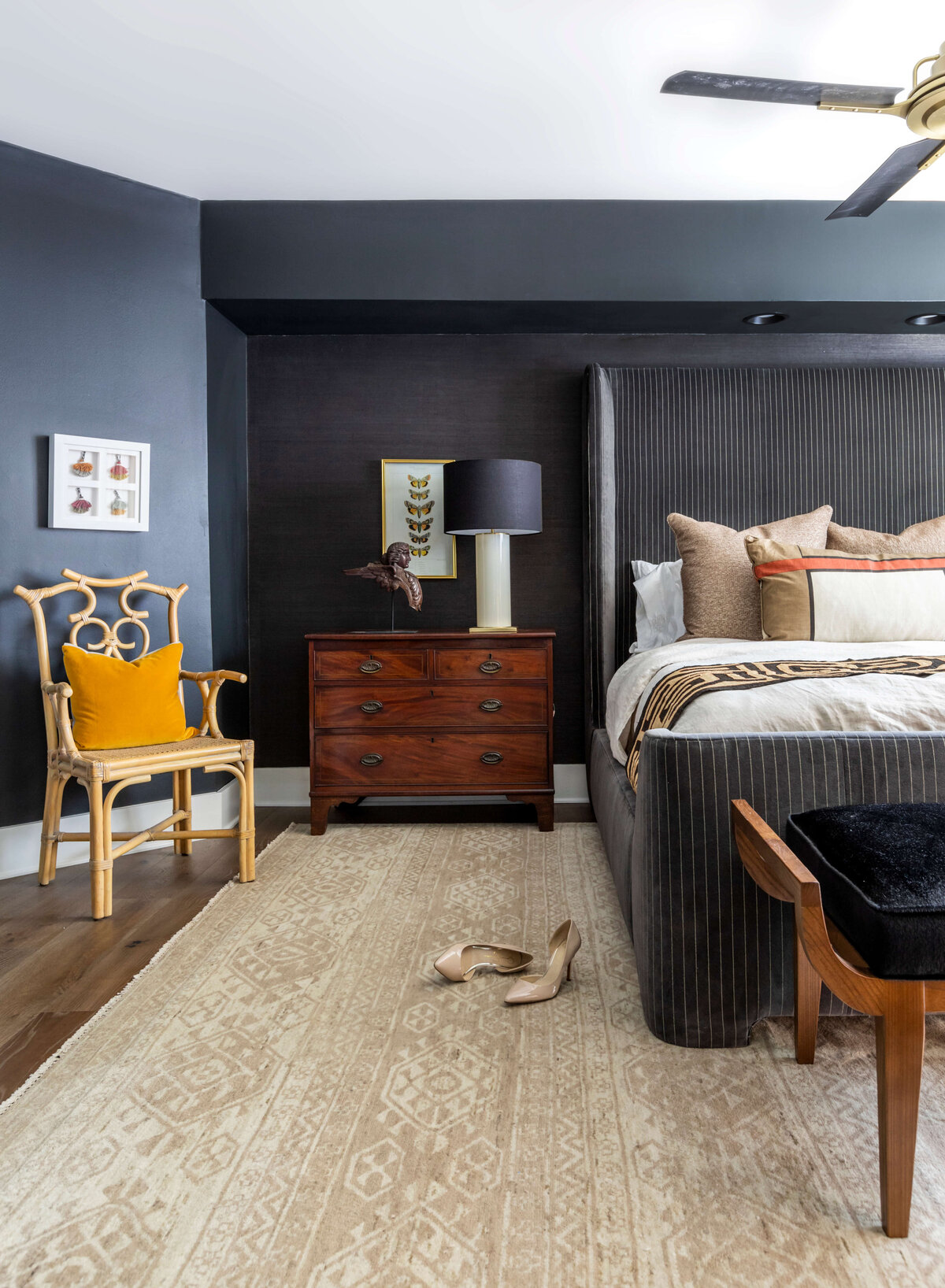 Amelia Island Colorful Condo Moody Bedroom
