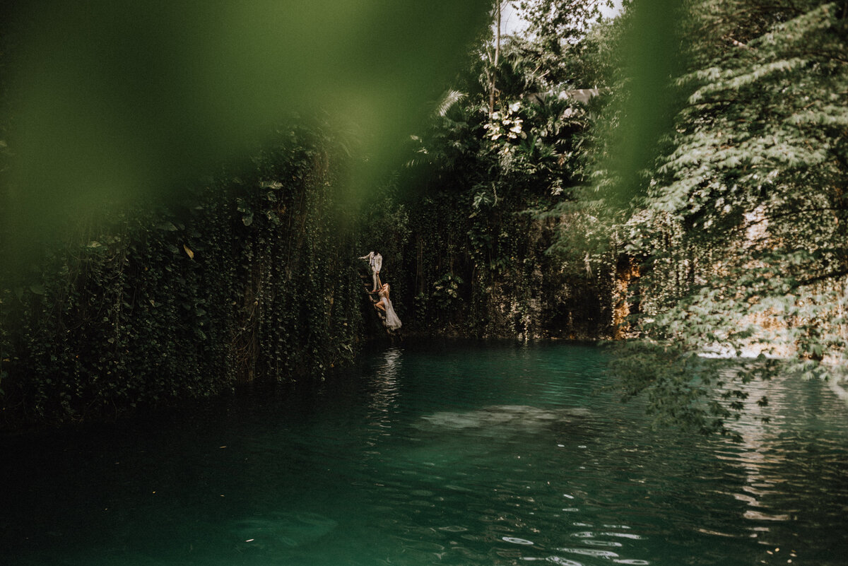 Mayan Wedding Ceremony at a Cenote in Tulum