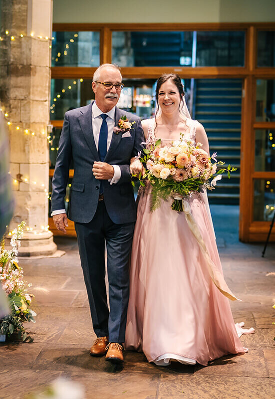 Bride with dad 204