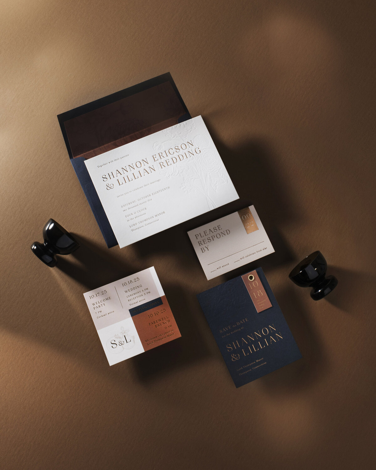 Neutral Tone Invitation - Nikisha King Design House