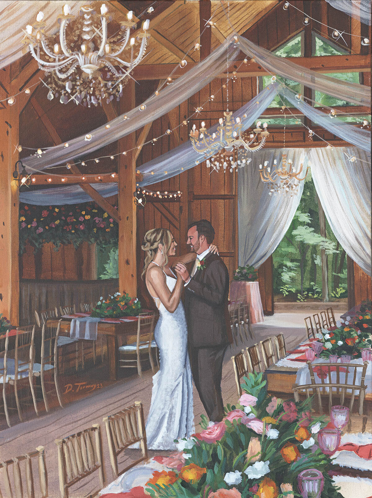 Painting of a first dance