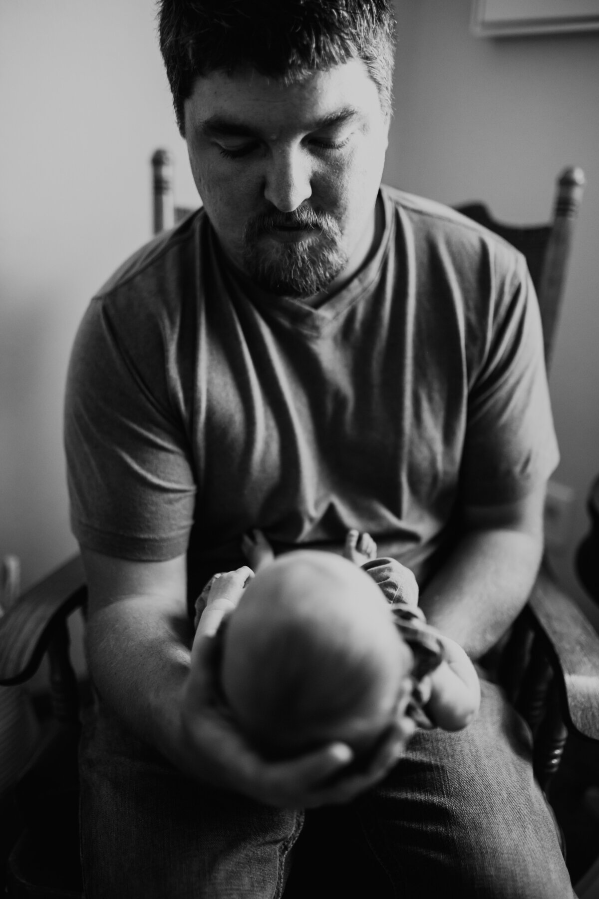 BLACK AND WHITE NEWBORN