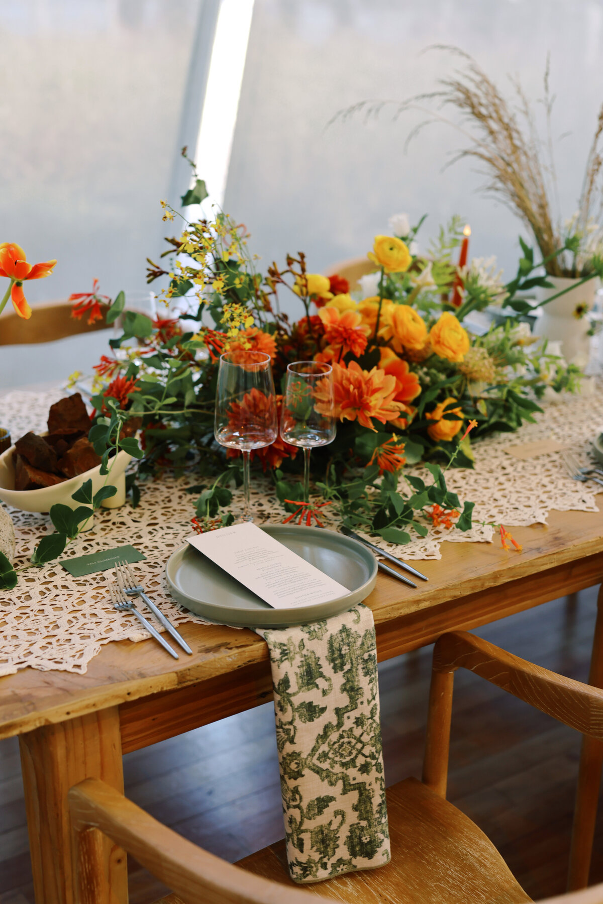 Floral Wedding Details at a DC Wedding at the Reach 17