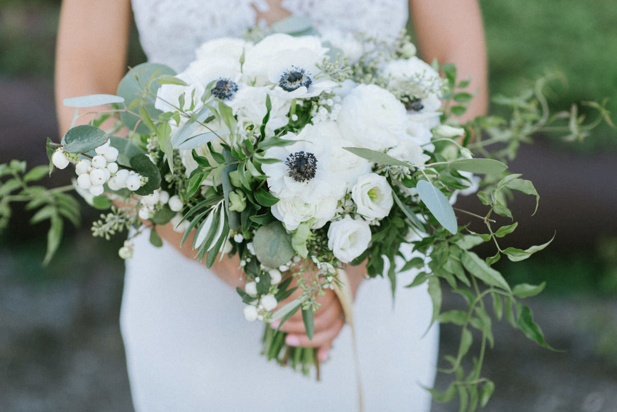whimsical wedding bouquet by Karma Flowers
