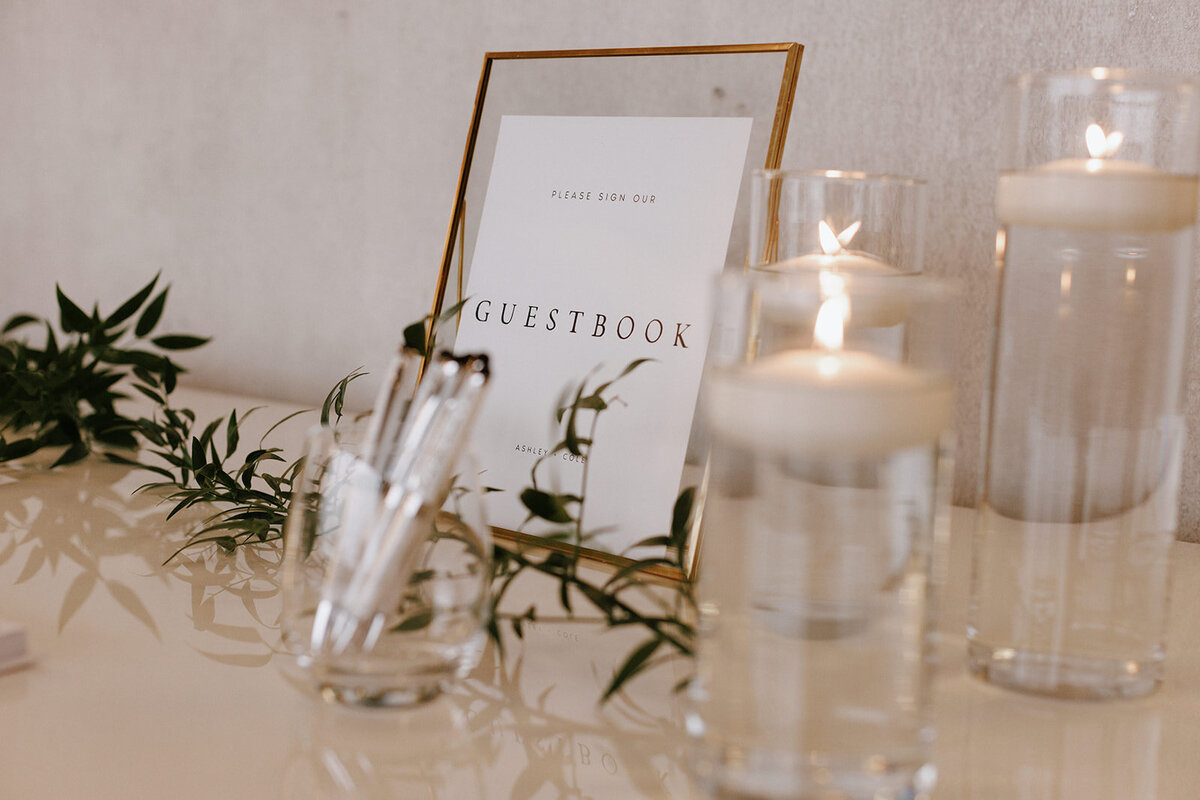 guestbookgoldframeswithitalianruscus