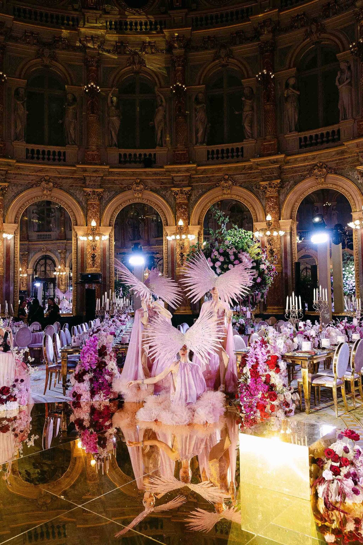 extravagant wedding in paris france 49