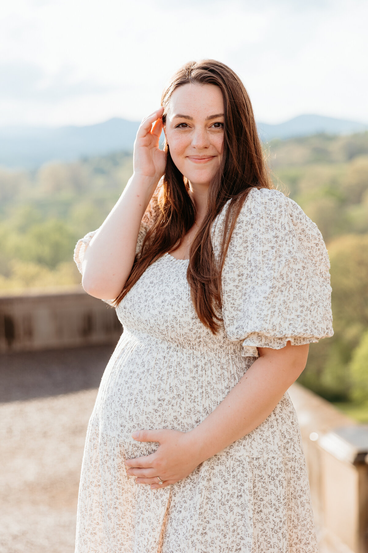 Biltmore Estate Maternity photo session photographed by Asheville Maternity and Newborn Photographer Rachel Marie Photography