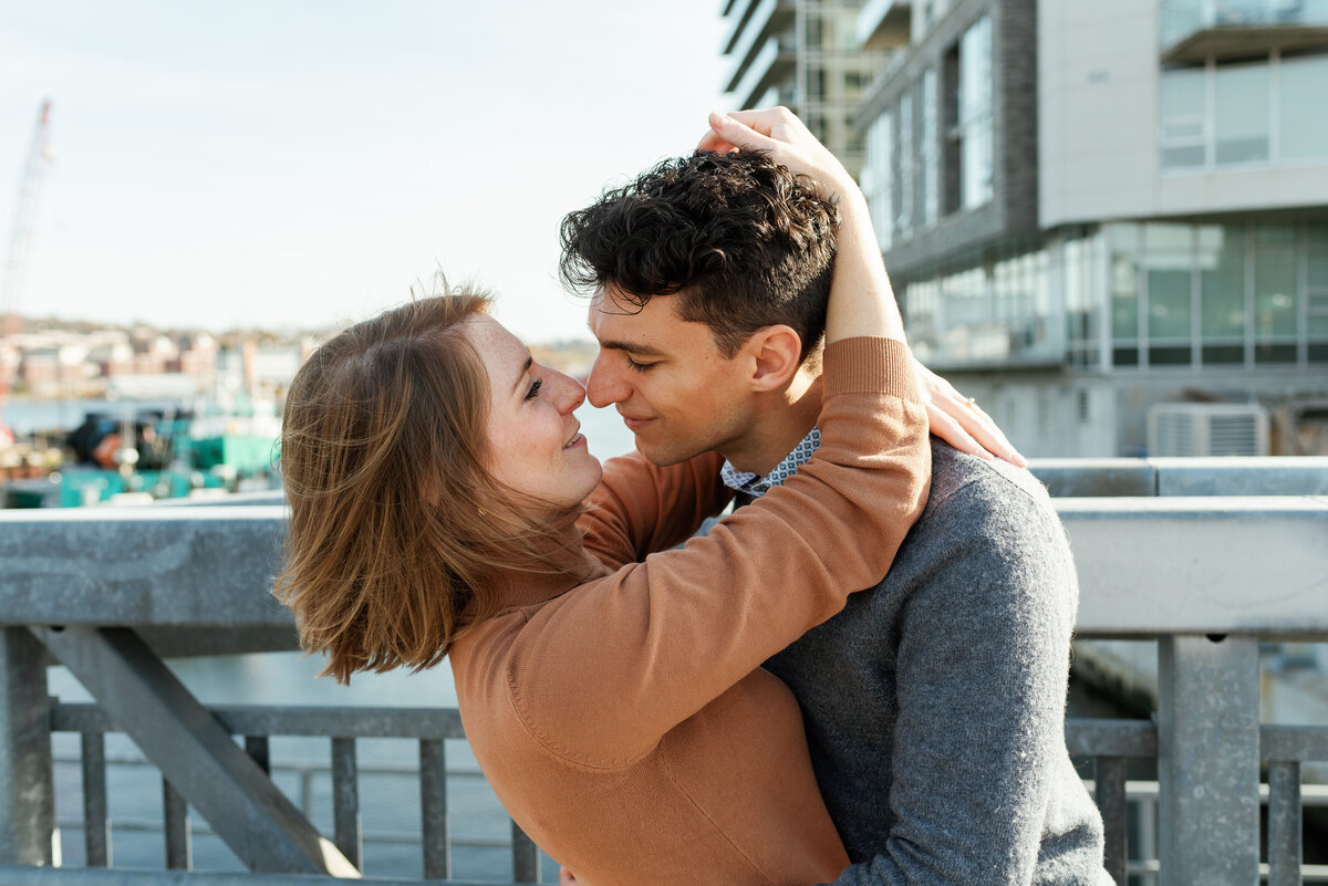 Happy couple downtown Halifax.