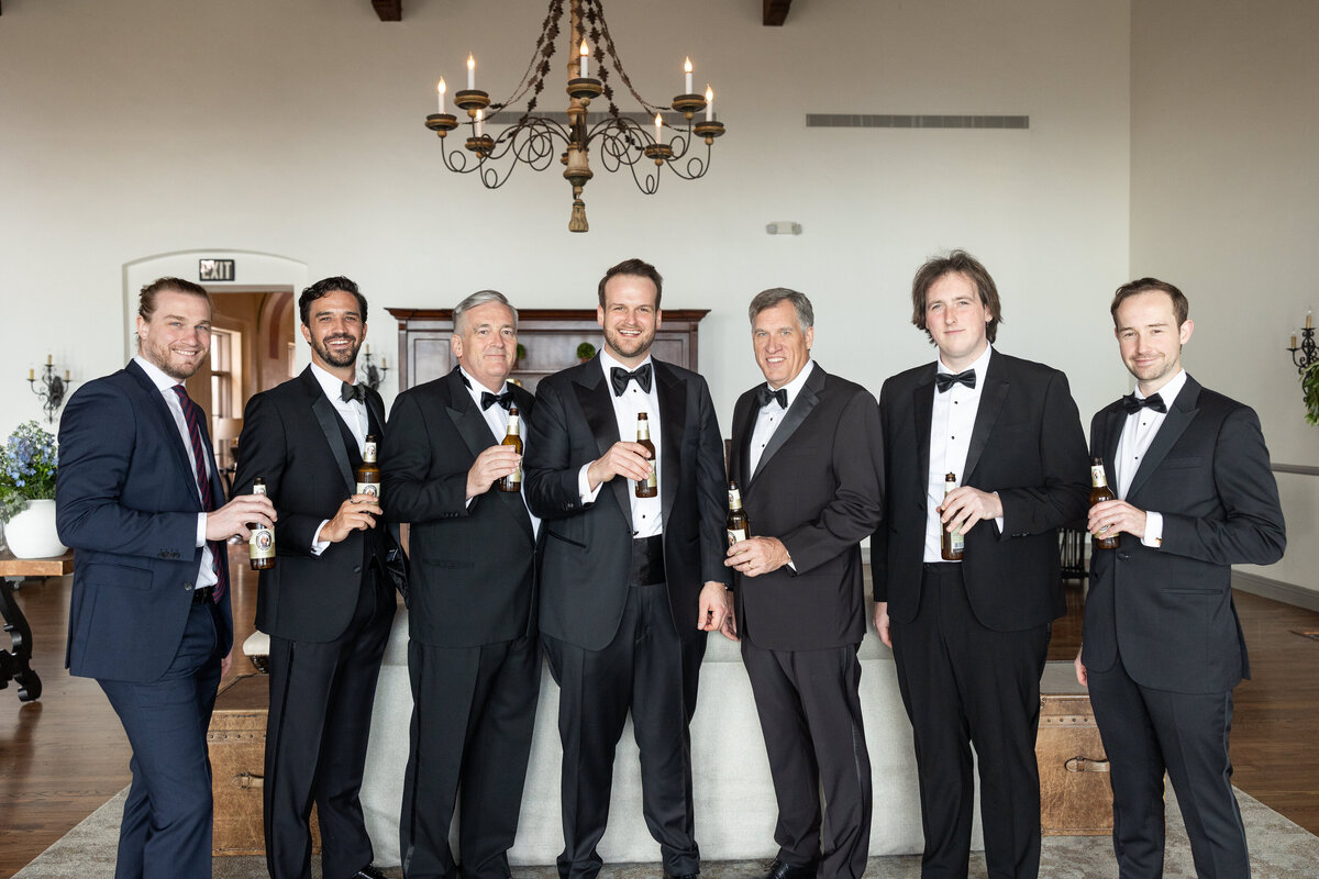 Groomsmen at Bel Air Bay Club