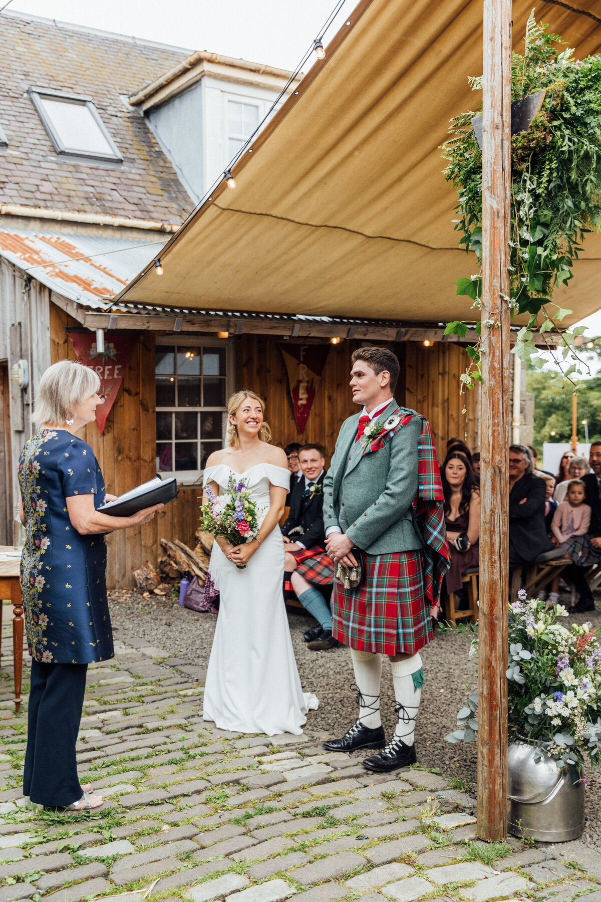 Wedding ceremony at The Free Company