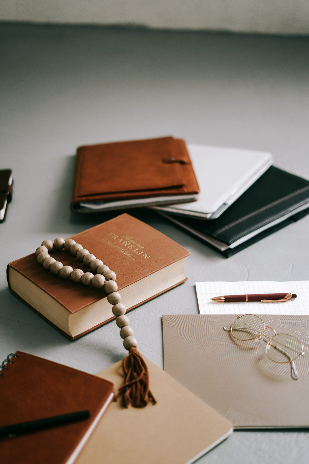 Scattered legal books and notes